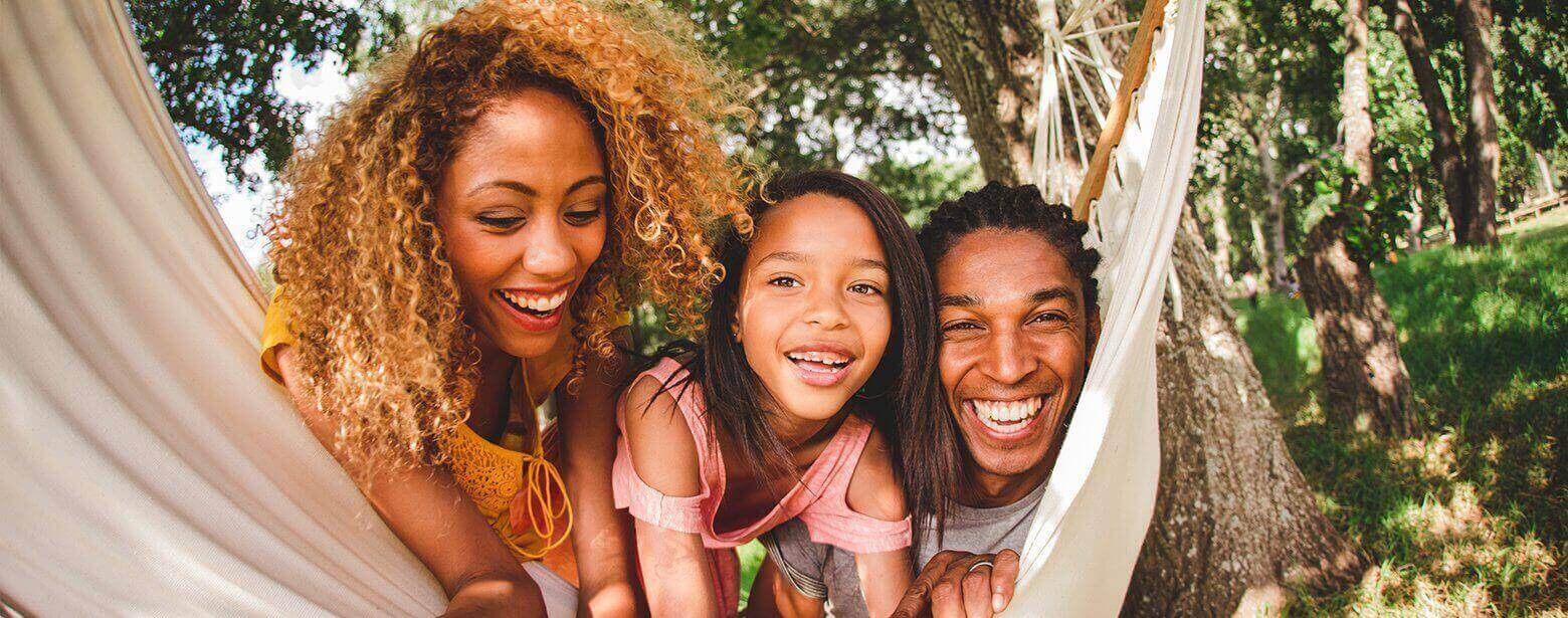 african american family in hammock